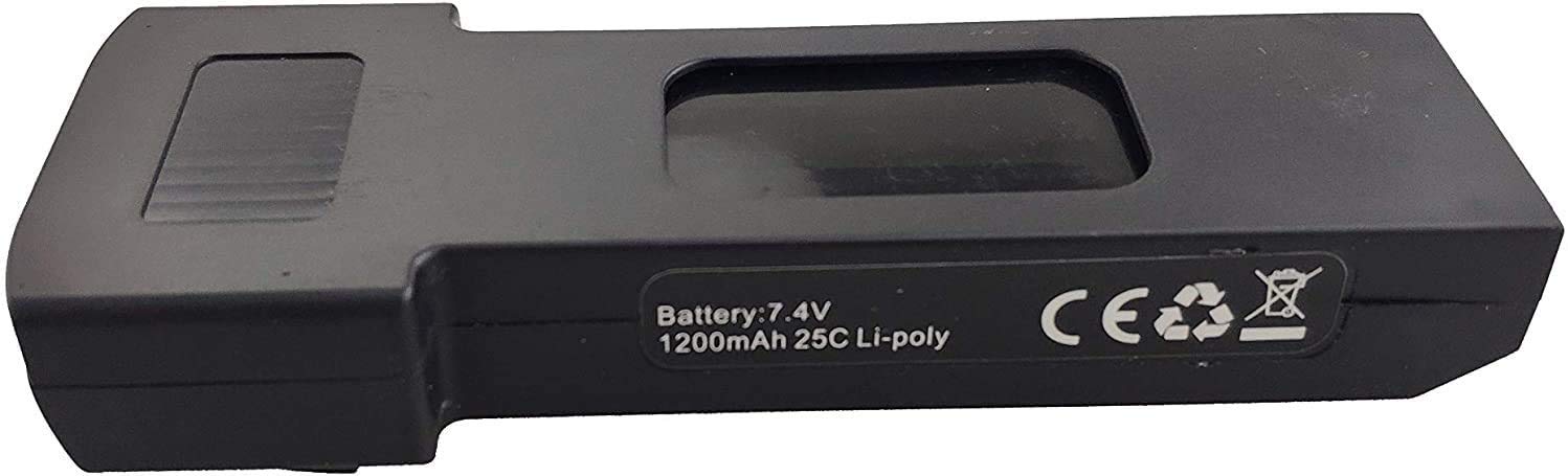2PCS 7.4V 1200mAh Batterie au Lithium avec1PCS 2 en 1 Chargeur de Balance pour E511 E511S Drone Pliant Batterie à Distance Quatre Axes Avions de Rechange