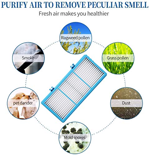 Uouolonun Filtri Hepa Di Ricambio Per Purificatore D'aria Holmes AER1 Tipo Total Air Filter Replacement For Holmes Aer1 Series, Parti Di Ricambio # HAPF300AH-U4R, HAP242-NUC (6 Filtri Hepa True Filter - 2