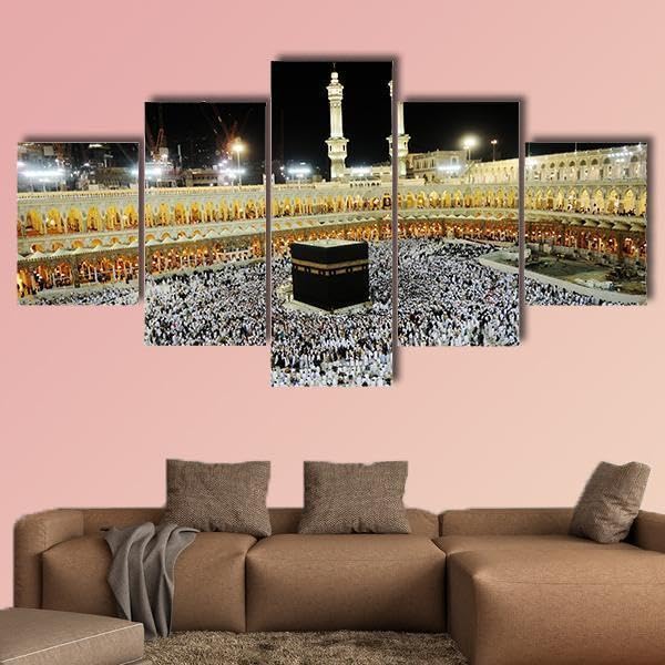 Poster mural decoration murale tableau salon islamique 5 parties