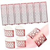 BESTYASH 50 Piezas Anillos Servilleta Papel Reflectante Unidades Hebillas Delicadas para Decoración de Bodas Fiestas y