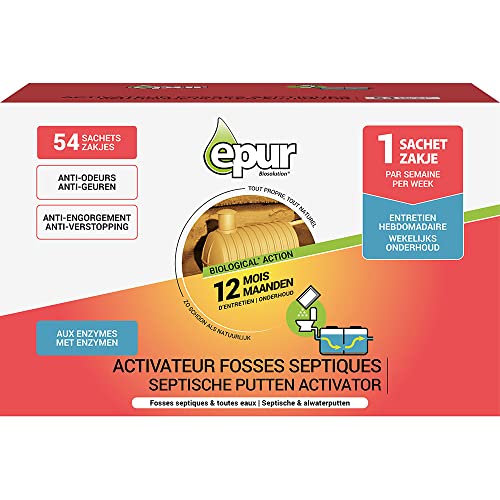 Activateur Fosses 12 Mois Sachet, 54 x 25 g