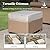 HERA'S HOUSE 6-Piece Patio Furniture Set, All Weather 7 Seats Outdoor Wicker Sofa with Ottomans, Rattan Patio Conversation Set with 5.5" Cushions and 44" Coffee Table, Beige