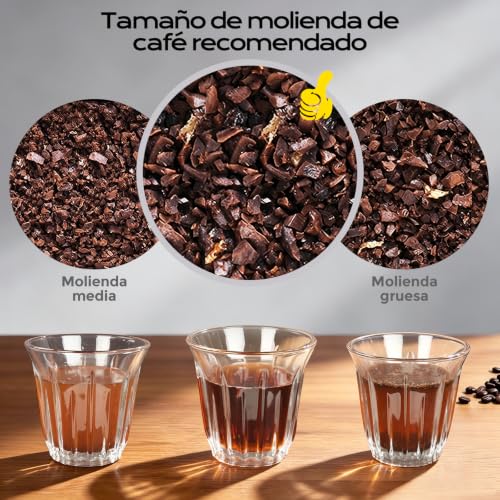 Miniatura 6 de Carrottimes Cafetera Cold Brew De 1,4 L 48 Oz Con Mango, Filtro De Acero Inoxidable Extendido Para Extracción Profunda, Jarra De Té Helado Con Base Antideslizante, Incluye Cepillo De Limpieza Y