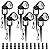 Mutois 7W Low Voltage LED Landscape Lights with Connectors Outdoor 12V Super Warm White (900LM) Waterproof Garden Pathway Lights Wall Tree Flag Spotlights with Spike Stand (6 Pack with Connector)