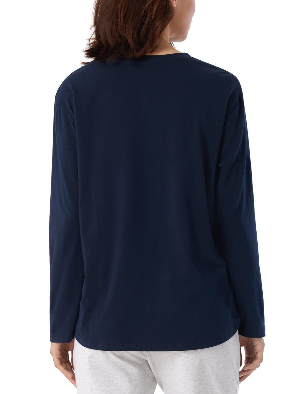Schiesser Damen Schlafshirt langarm Baumwolle - Mix + Relax