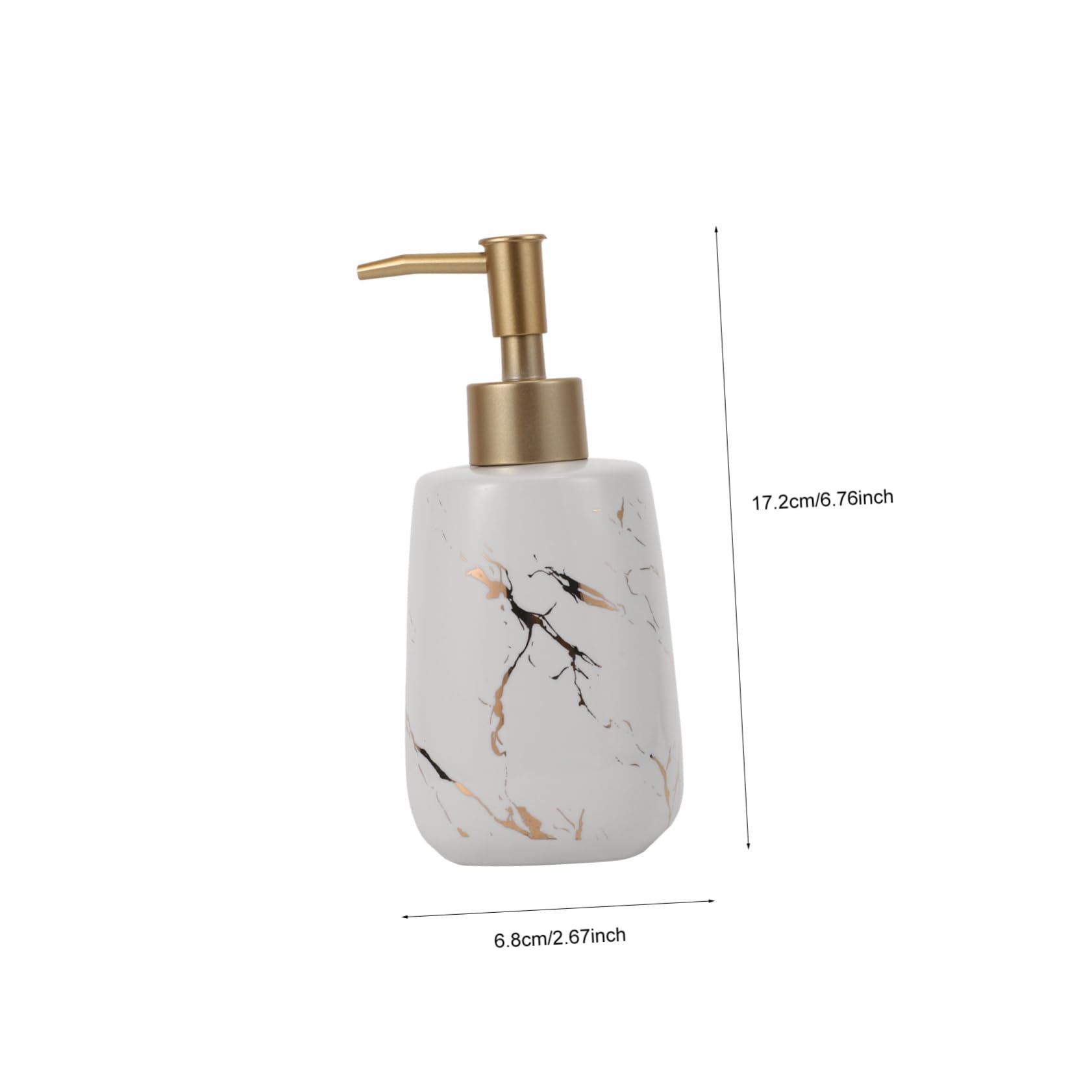 Ensemble D’Accessoires de Salle de Bain Marbre 3 Pièces en Céramique