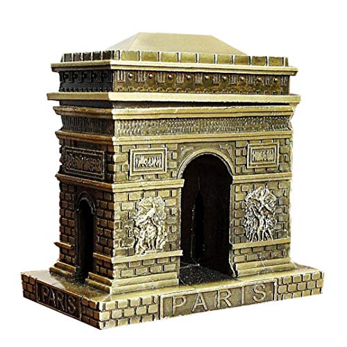 Vintage Métal 3D Arc De Triomphe en Métal Statue Artificielle De Renommée Mondiale De Construction De Bureau Décor De Collection Figurine Souvenir Cadeaux...