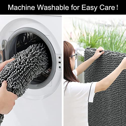 Hodeacc Rutschfeste Badematten-Set, hohe Wasseraufnahmedichte, weiche Mikrofaser, WC-Vorleger, WC-Sockelmatte… – Bild 6