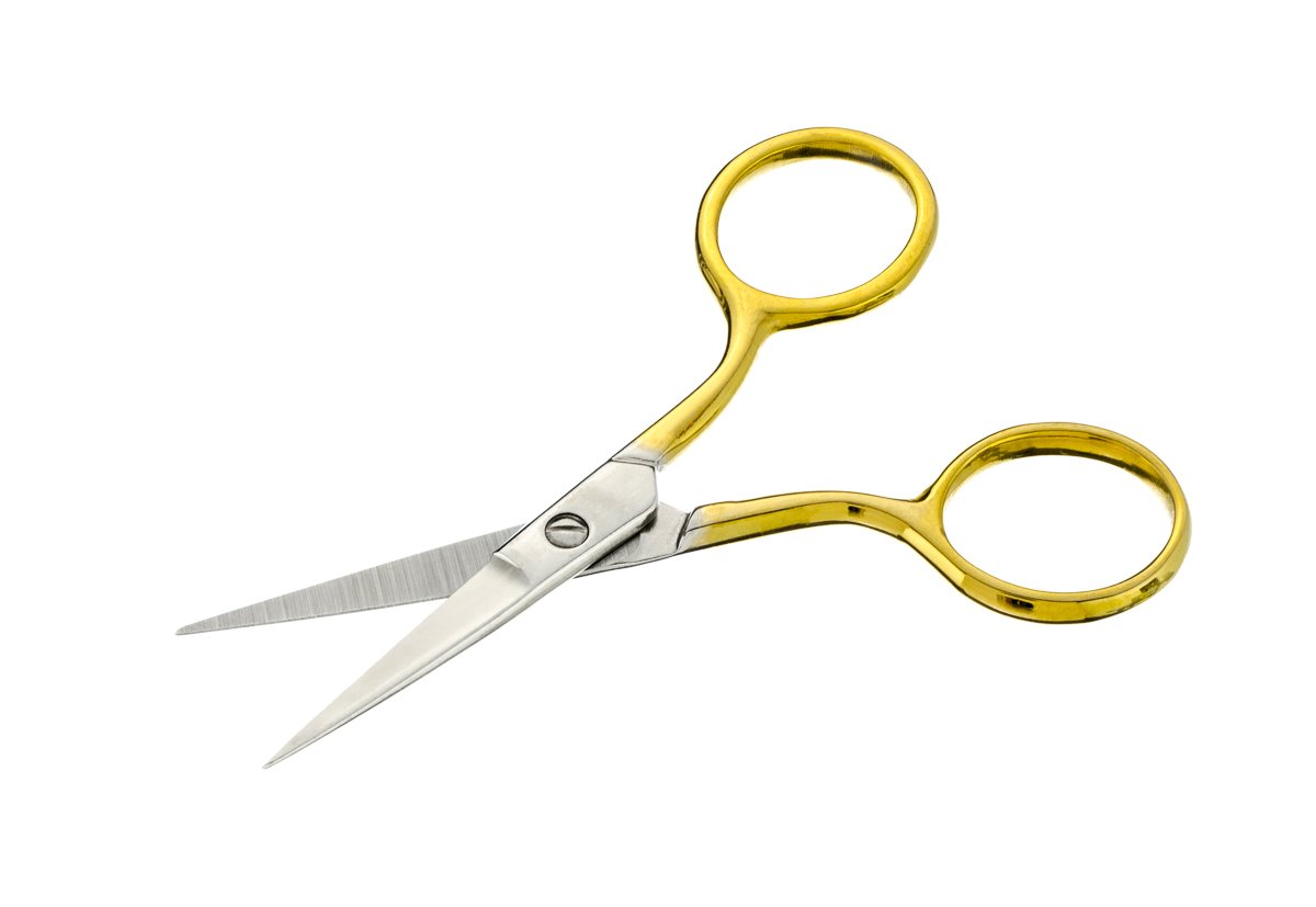 SE 3.5 Inch Stainless Steel Straight Embroidery & Mustache Scissors - Precision Craft Scissors
