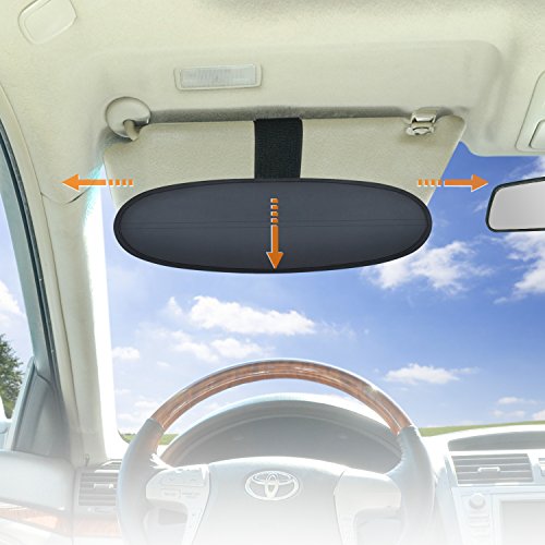 Wanpool Anti-Glare Car Visor Sunshade Extender For Drivers Or Front Seat Passengers, 1 Piece (Silver) #TOP6