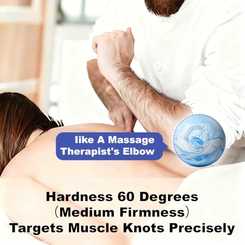 Image of FITZELAR Massage Lacrosse Balls for Myofascial Release, Quality Certification, Massage Deep Tissue for Back and Shoulder, Trigger Point Therapy, Muscle Knots, Relieving Muscle Pain (2Blue)