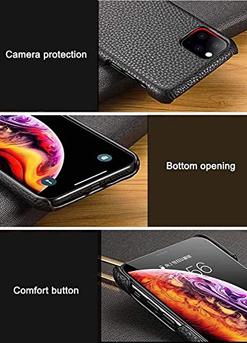 Funda iPhone 11 cuero aut&eacute;ntico fina a prueba de ca&iacute;das 2