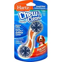 Chew N Clean Bacon Flavored Dental Dog Chew Toy, SM