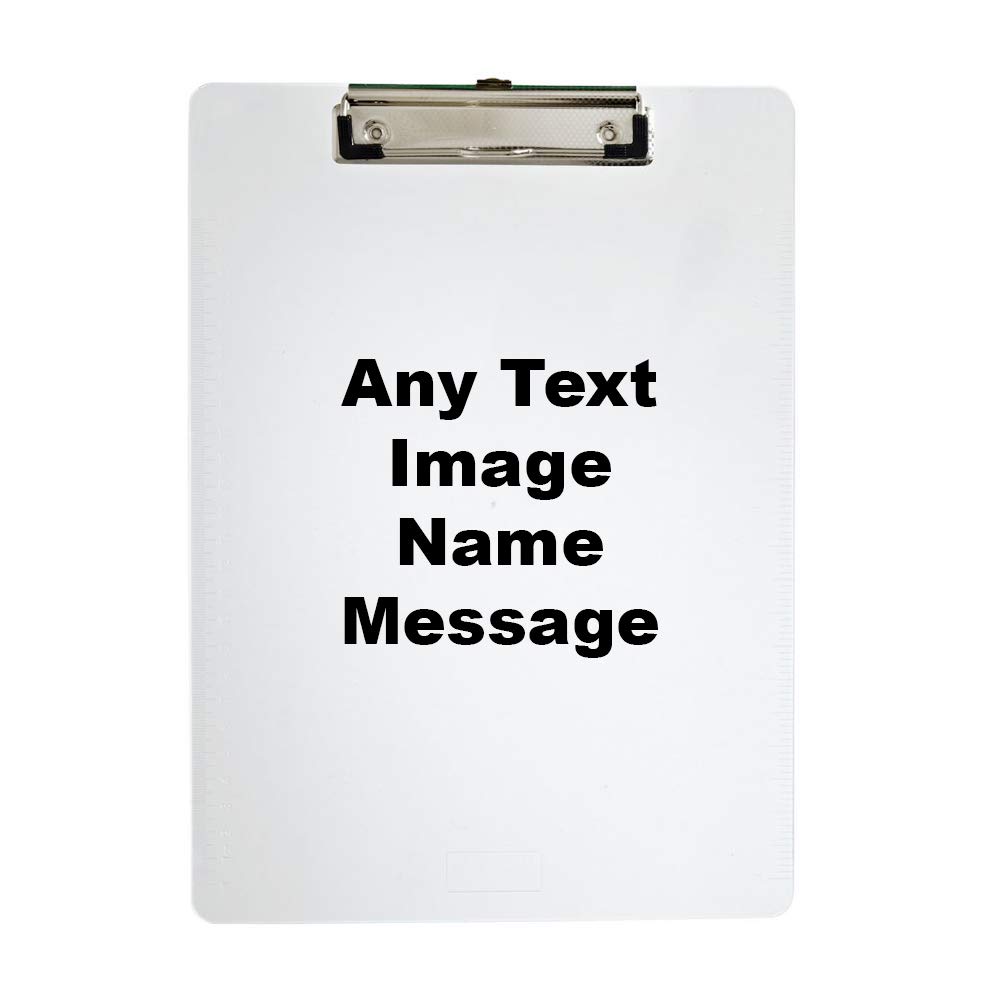 Personalised with Your own Text/Image/Name/Message Themed Clip Board Hardboard for Office Home Business Professionals Class Room.