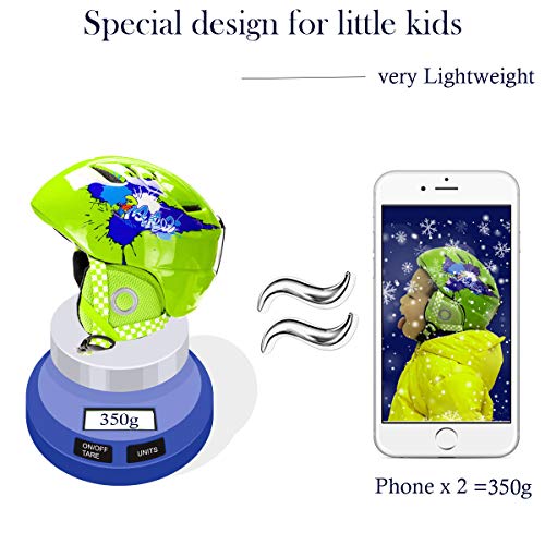 Bebefun Toddler And Kids Ski Helmet Snowboard Helmet Sled Helmet C/O Goggles Ultra Lightweight Small Size For 2-6 Years Kids Astm Certified #TOP1