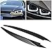 Scheinwerfer Augenlid Augenbrauenabdeckung, Scheinwerfer Augenbrauen Augenlider Scheinwerferabdeckungen Passend für Volkswagen VW Golf 7 GTI MK7 (Black)