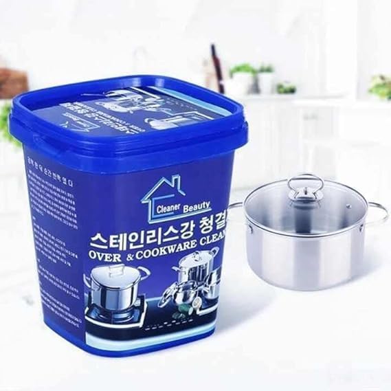 Xeerabdi Oven & Cookware Cleaner Powder | Boom Wash Cleaning Paste for Kadai,Utensils,Stainless Steel Pots and Pans | Powerful Stain Remover for Grease,Burnt Residue,Dirt | Kitchen Cleaning Solution 3