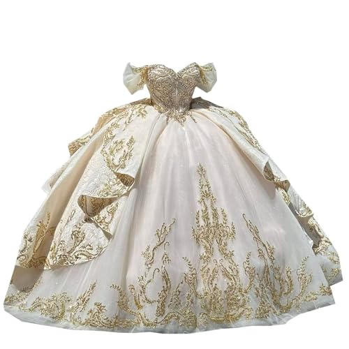 2025 Unique Color Embroidered Ball Gown Prom Wedding Dresses for Women Teens Juniors