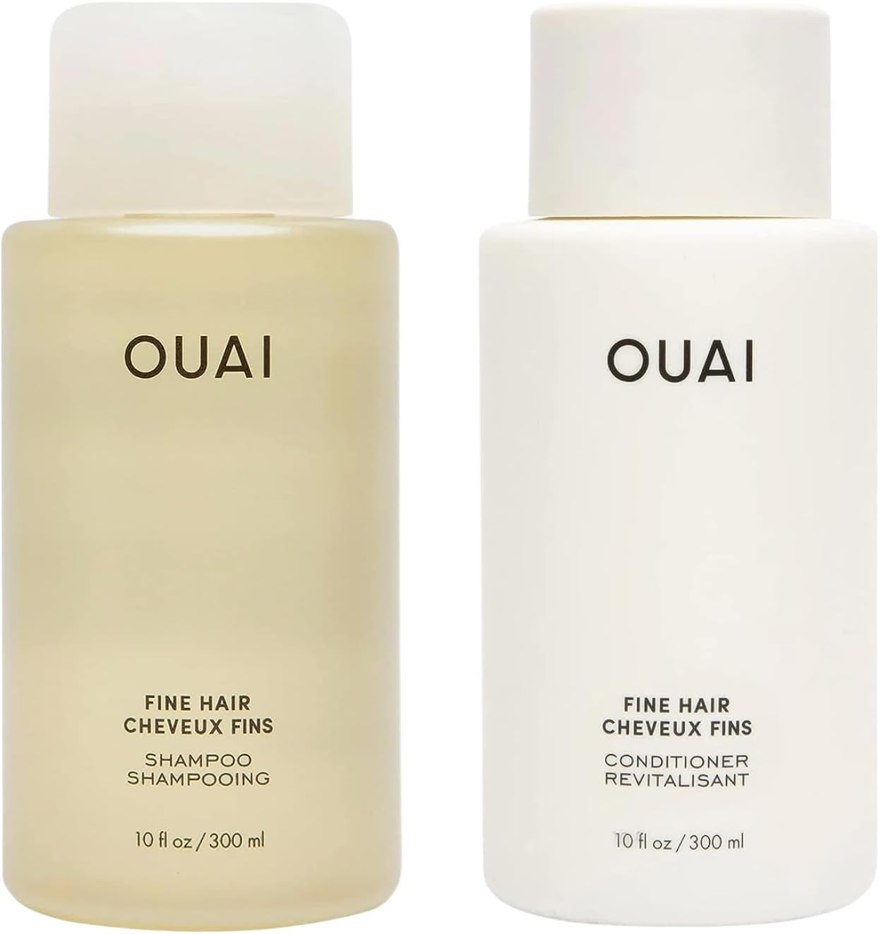 Fine Shampoo and Conditioner Set - Sulfate Free Shampoo and Conditioner for Fine Hair - Made with Keratin, Marshmallow Root, Shea Butter & Avocado Oil - Free of Parabens & Phthalates - 300 ml