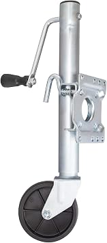Road DAWG Trailer Jack with Wheel, Heavy Duty Swivel Boat Trailer Jack Single Wheeel 1000lbs, 10" Lift, Bolt-on Trailer Tongue Jack for RV Boat ATR39001MB-2