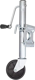 ROAD DAWG Trailer Jack with Wheel, Heavy Duty Swivel Boat Trailer Jack Single Wheeel 1000lbs, 10" Lift, Bolt-on Trailer Tongue Jack for RV Boat ATR39001MB-2