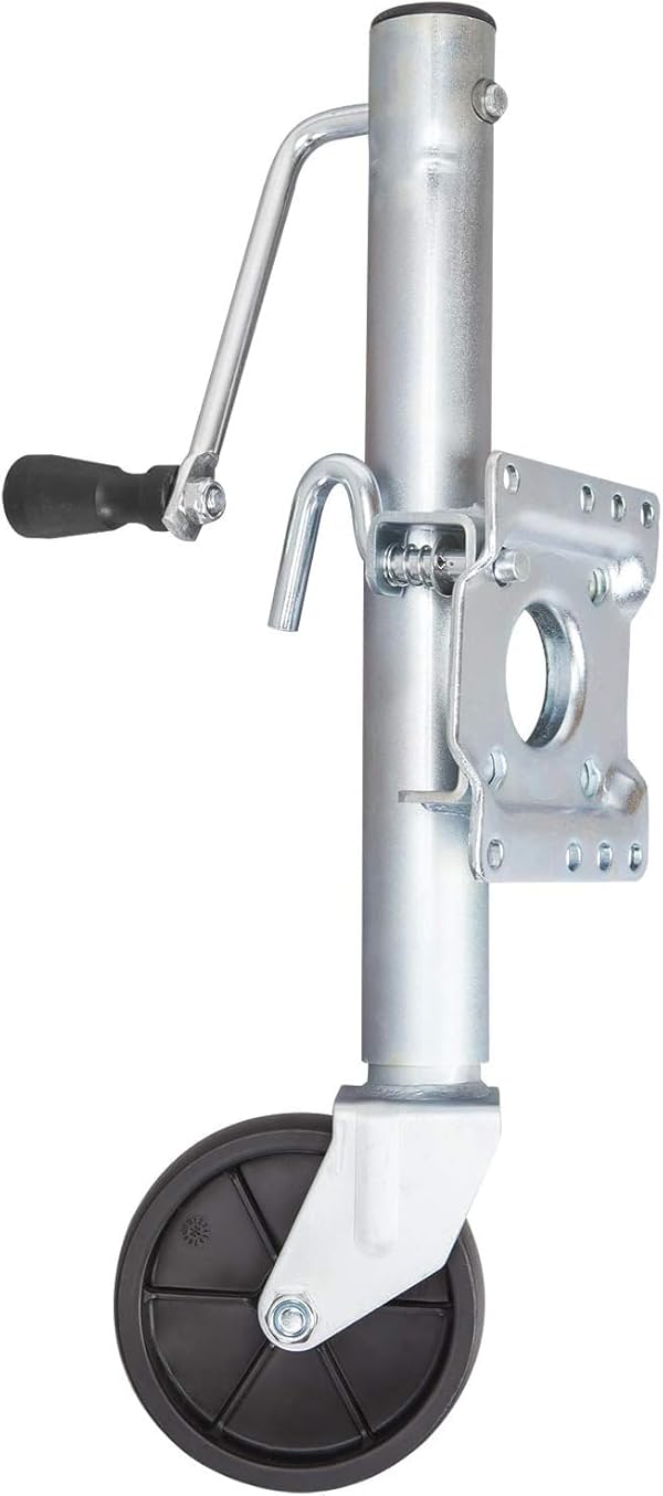 Road DAWG Trailer Jack with Wheel, Heavy Duty Swivel Boat Trailer Jack Single Wheeel 1000lbs, 10" Lift, Bolt-on Trailer Tongue Jack for RV Boat ATR39001MB-2 by ROAD DAWG - Used condition - US$26.66
