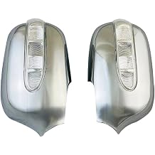 Compatible Chrome Silver Car Door Mirror Cover with Light for Toyota Mark II GX100 GX110 GX 1996 2001 2004