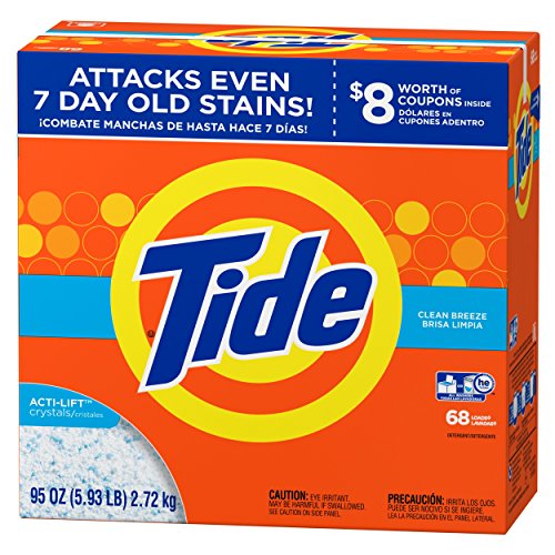 Image of Tide Clean Breeze HE Turbo Powder Laundry Detergent, 68 Loads, 95 Oz
