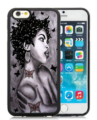 Angety iPhone 6 Case,Lauryn Hill Art Black Shell