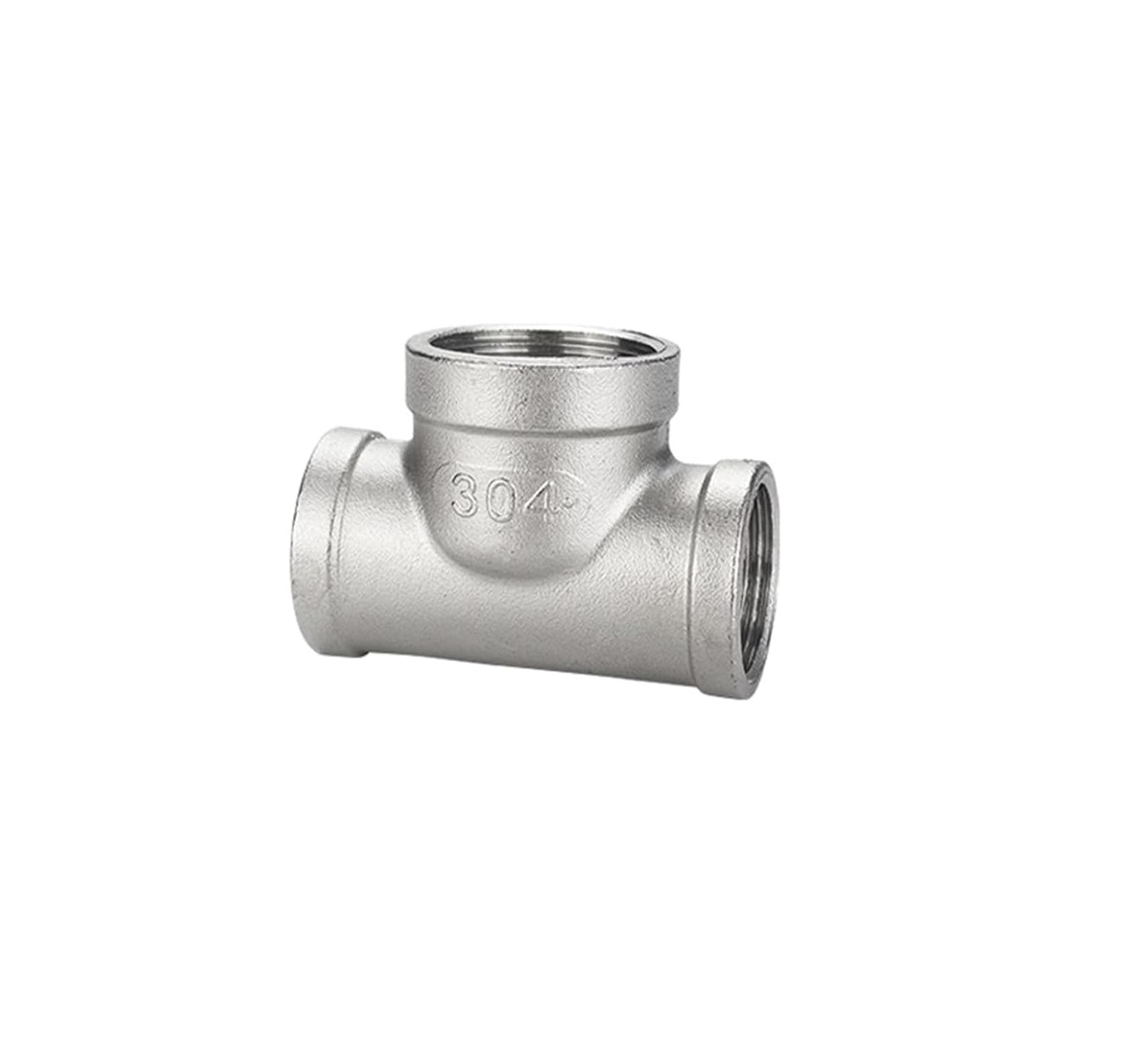 Large Middle tee 304 Stainless Steel reducing Inner Thread Reducer Large(G1/2*G3/4 * 1/2)