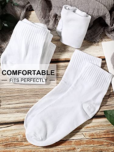 Image of Tarpop 100 Pairs Bulk Mens Socks Moisture Wicking Casual Sports Ankle Socks for Homeless Unisex Adult Men Women