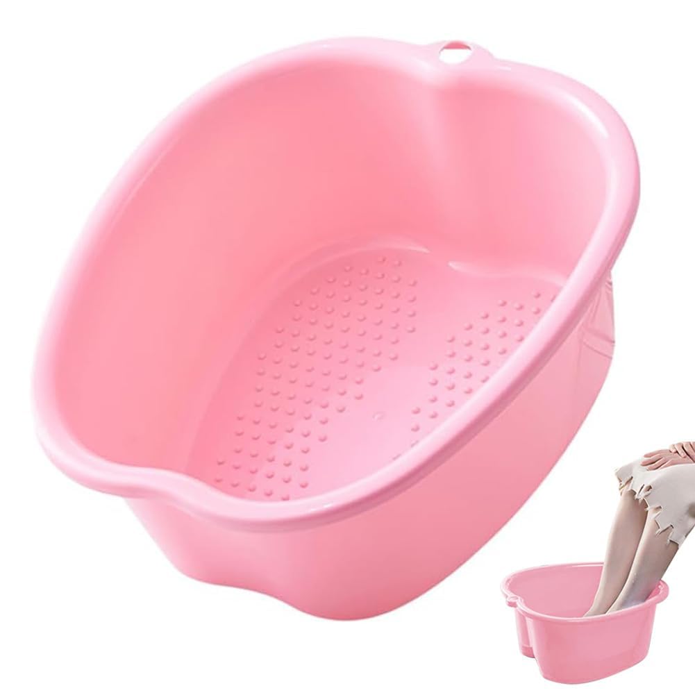 Chpbolly Foot Soaking Tub Large Size Foot Basin Sturdy Soaking Feet Bucket Massager Tub Exfoliation Callus Pedicure Foot Spa Bath Bucket for Women and