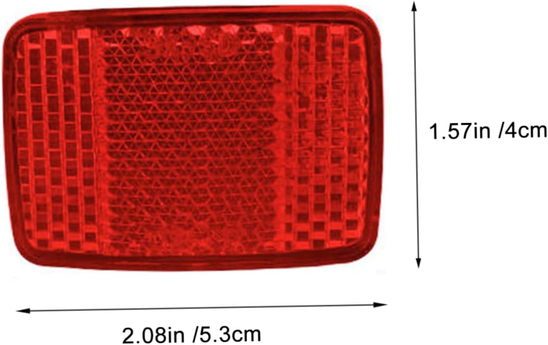 2pcs Bike Reflector Safety Reflectors for Mountain and Road Bikes Compact and Bright Design for Night Visibility for Cycling Enthusiasts