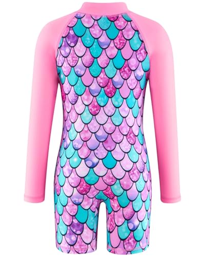 Traje de baño para niñas con protección UV de manga larga 2