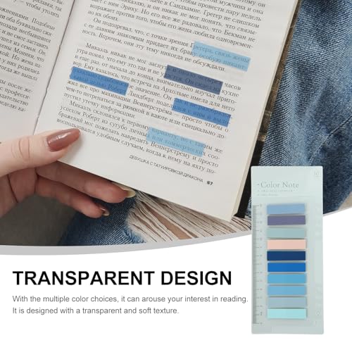 DIYEAH 200pcs Student Sticky Page Markers Transparent Note Tags for Easy Highlighting Portable Reading Strips for Use Index Tabs for Organized Notes - Image 4