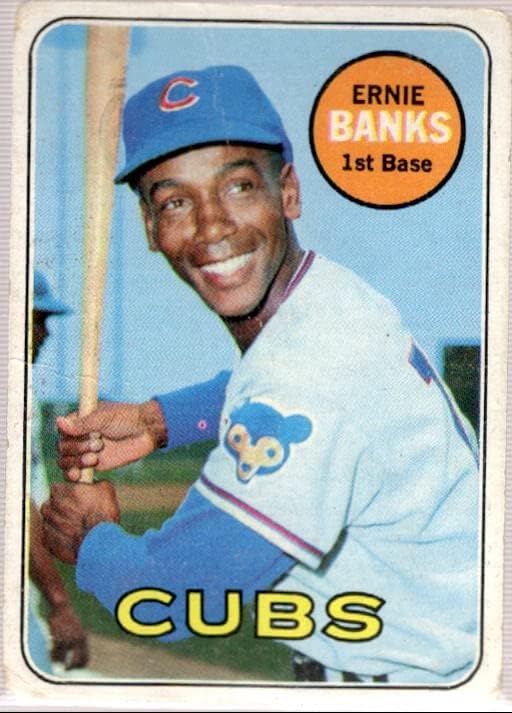 1969 Topps #20 Ernie Banks G Good Chicago Cubs Baseball