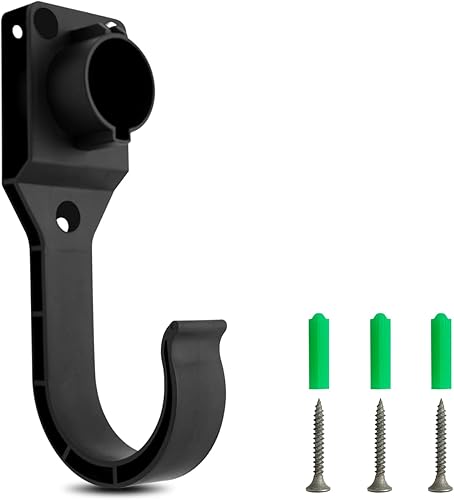 ZHIDATECH Soporte de cargador EV para SAE J1772 Conector de vehículo eléctrico de montaje en pared, cargador de EV, boquilla de enchufe de cargador
