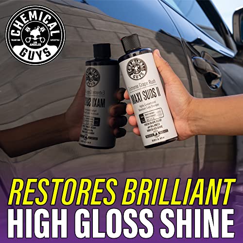 Chemical Guys Cws_1010_64 Maxi-Suds Ii Foaming Car Wash Soap (Works With Foam Cannons, Foam Guns Or Bucket Washes) Safe For Cars, Trucks, Motorcycles, Rvs & More, 64 Fl. Oz (Half Gallon), Grape Scent #TOP4