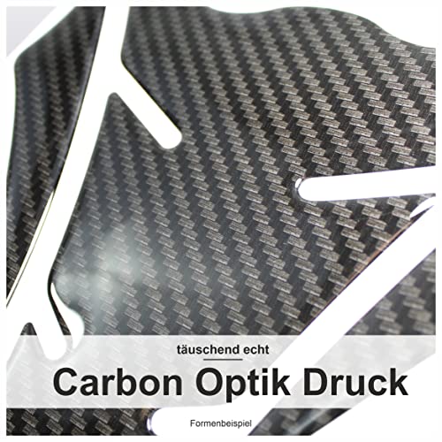 BIKE-label Tankpad 3D Carbon Schwarz Optik universell für Motorrad Tanks X507751VA