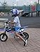 TCT-MOTORPARTS DOT Kids Youth Motocross Helmets ATV Off-Road Dirt Bike Motorcycle Full Face Blue Skull Helmet+Gloves+Goggles Large
