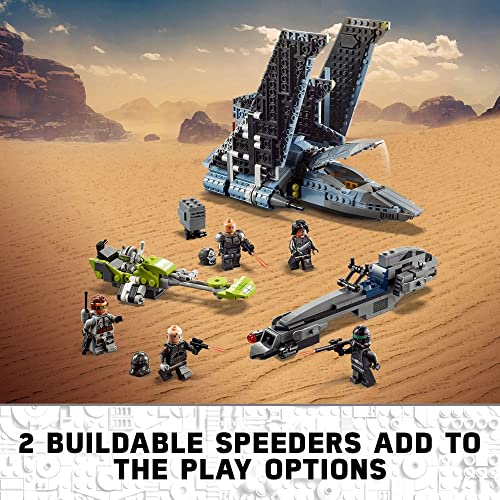 Star Wars The Bad Batch Attack Shuttle 75314 Awesome Toy with 2 Speeders Minifigures of Bad Batch Clones (969 Pieces) - Lego - Immagine 5
