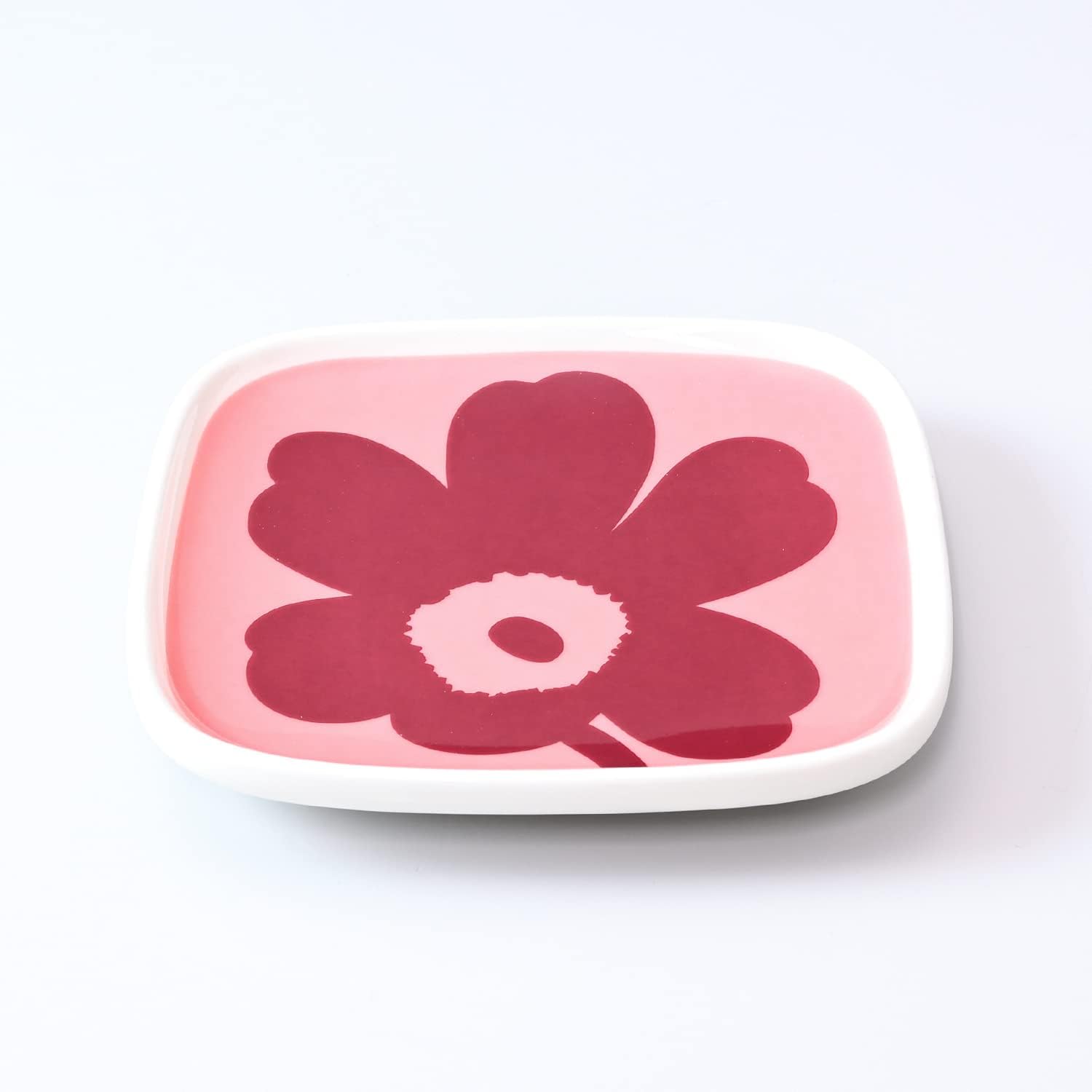 Marimekko 72052 133 Plate, Square, 3.9 x 3.9 inches (10 x 10 cm), Pair