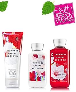 Bath & Body Works Signature Collection " Japanese Cherry Blossom" Gift Set ~ Body Cream ~ Shower Gel & Body Lotion ~