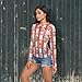 Movie Popcorn Striped Red See Through Tops for Women Mesh Sheer Tops Long Sleeve Women Blouse Zipper Handle Swimming Pool Camping Beach Size L