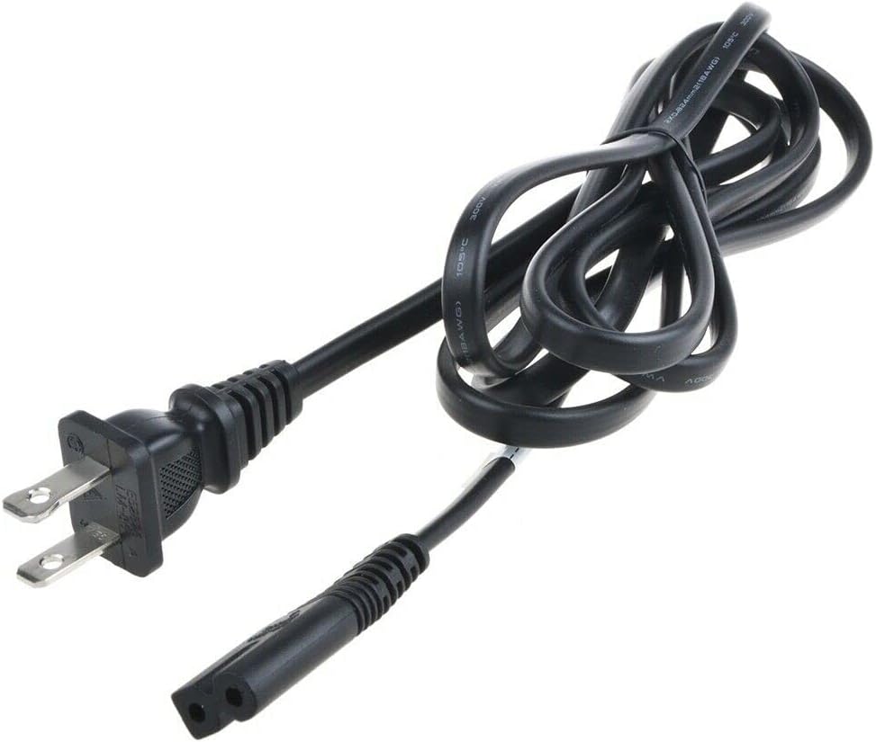 AC Polarized Power Cable Cord for LITE-ON LVC-9016G DVD Recorder VCR Combo Replacement
