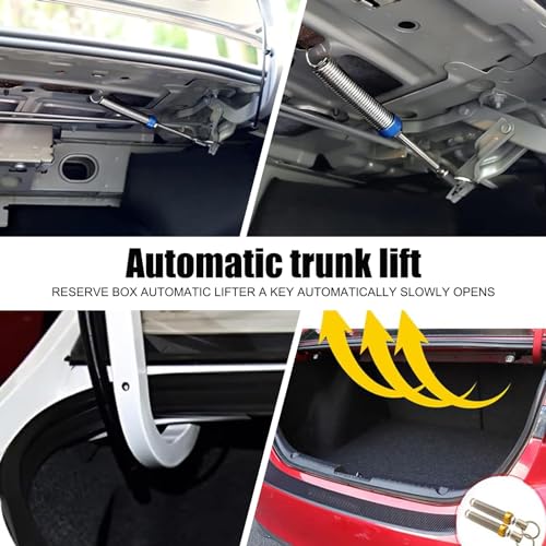 Image of 2 PCS Car Trunk Lid Modification Spring, 5.9In-9.44In Automatic Lifting Spring Device, Adjustable Metal Vehicle Lifting Spring Accessories, Universal for Most Cars (Silver), JIGTH2602SI-2PC