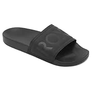   エンボスロゴ スライド スリッポン サンダル 全2色 Amazon | [ロキシー] エンボス ロゴスライドサンダル
