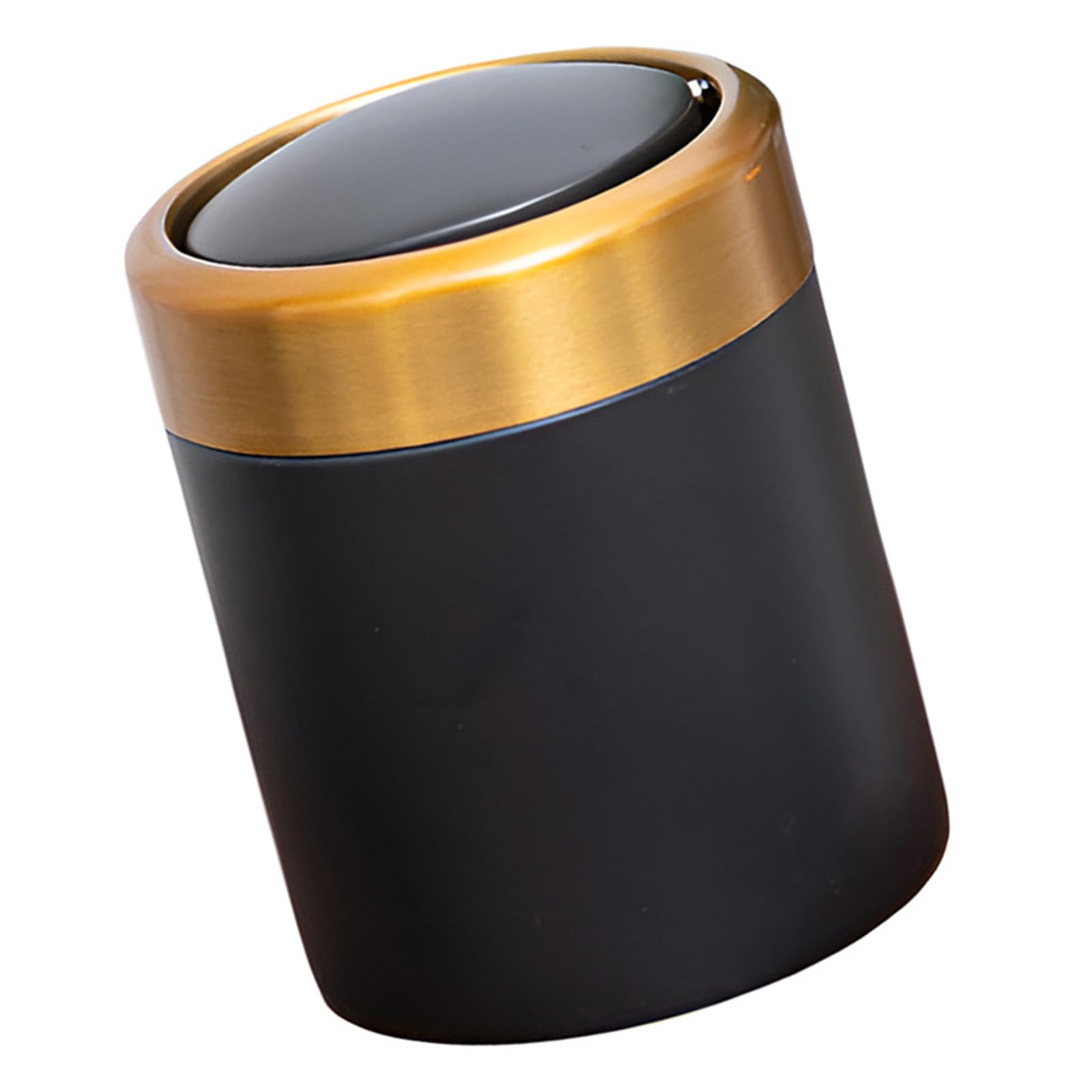 Buxuaaaa Trash Bin Space Saving Brushed Stainless Steel Trash Can for Table Top Use in Kitchens and Offices Waste Container Table Top Can