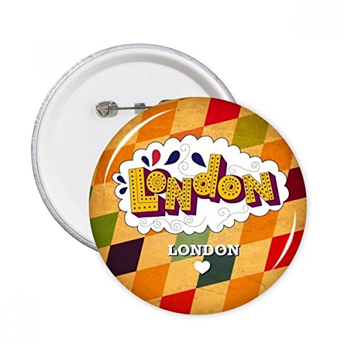 Pins Love London Royaume-Uni : lot de 5 badges souvenirs de taille S pour une idée cadeau originale