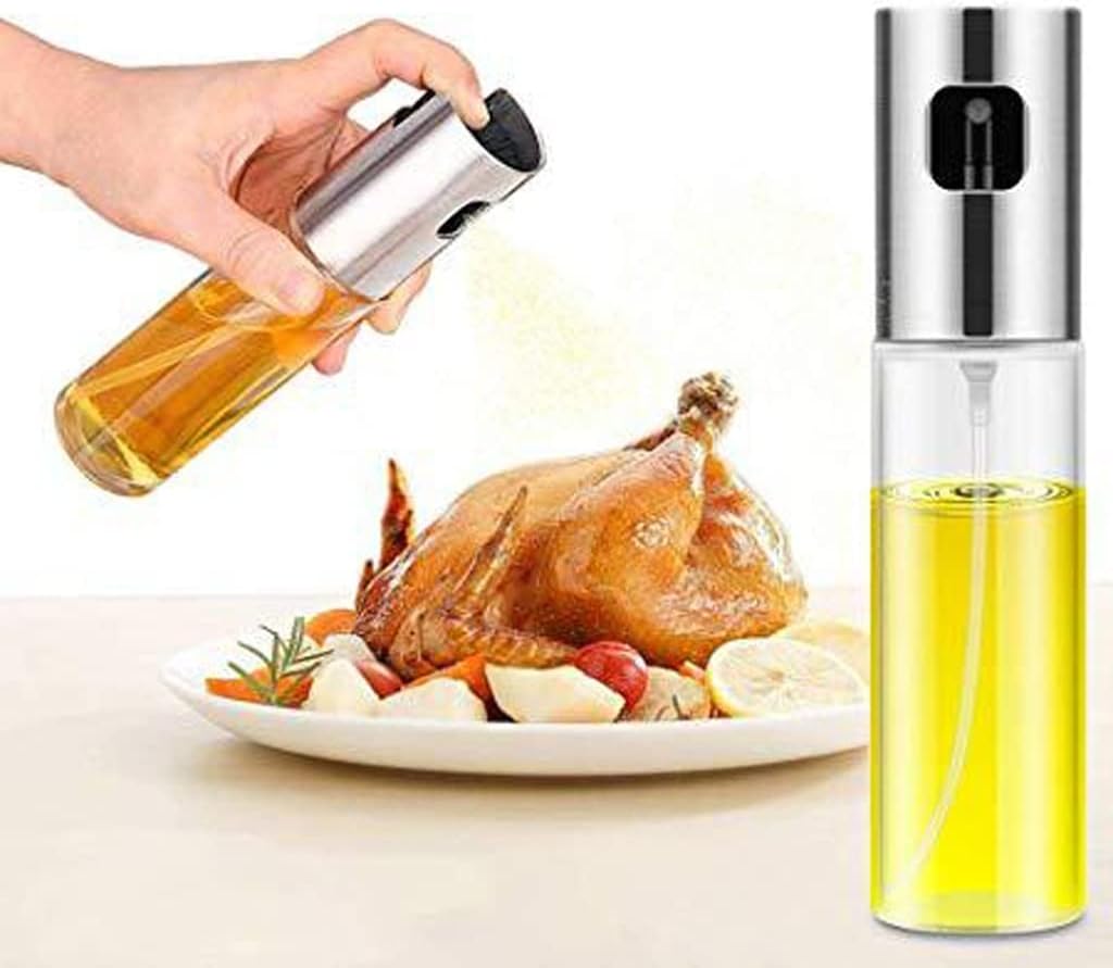 Kitchen Stainless Steel Oil Sprayer Bottle Pump Pot Leak-proof Grill Bbq Dispenser Cookware Tools